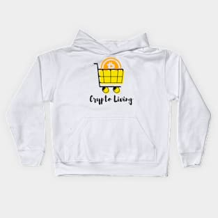 Crypto Living Bitcoin Design 1 Kids Hoodie